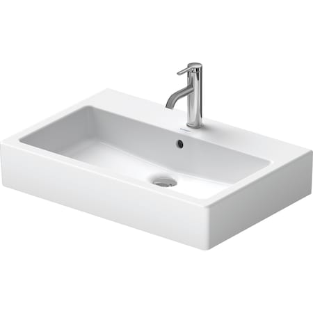 Duravit Washbasin 70 cm Vero white with of with tp 1 th WonderGliss 04547000001